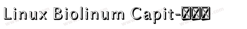 Linux Biolinum Capit字体转换